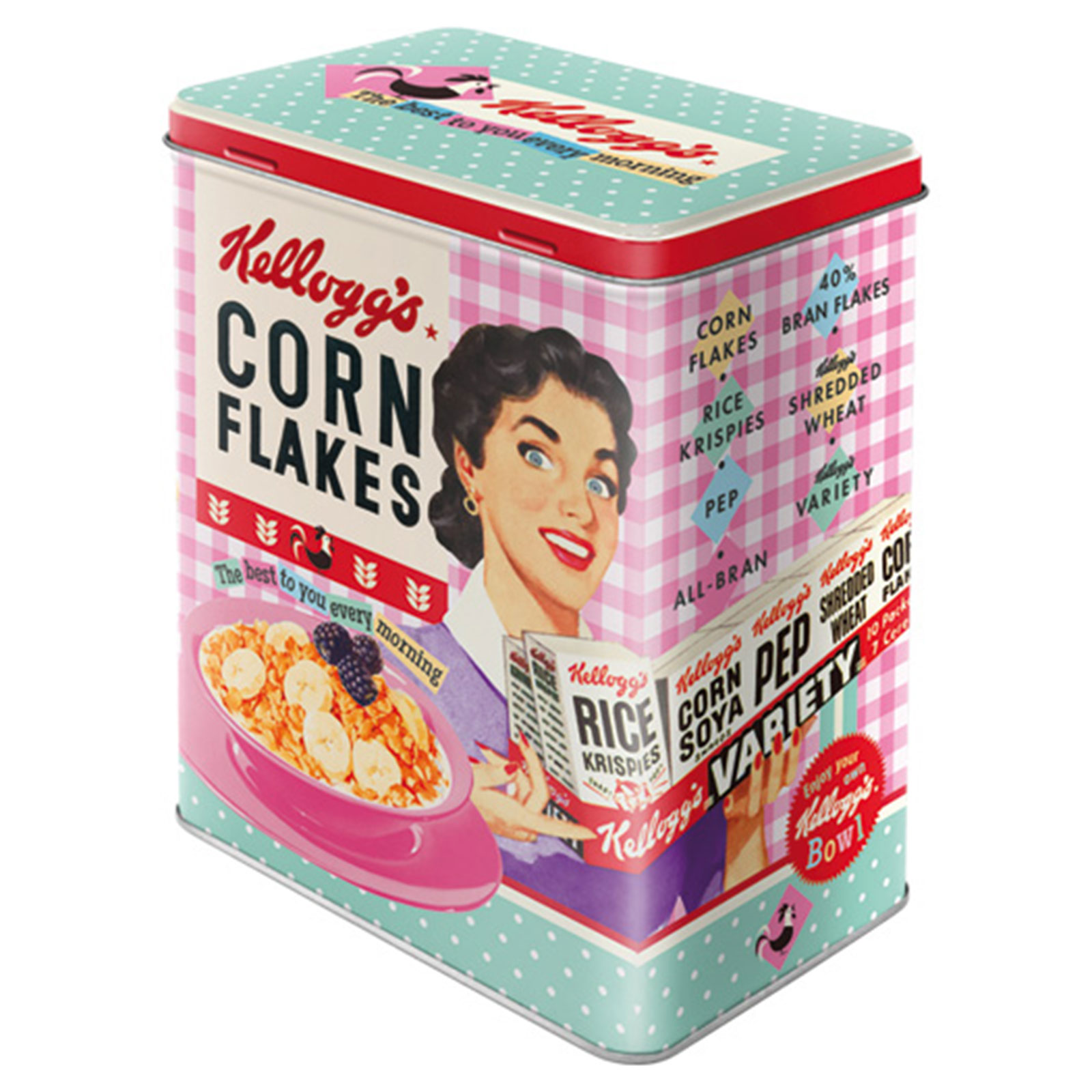 Vorratsdose KELLOGG'S CORN FLAKES - bunt - 2,8 Liter