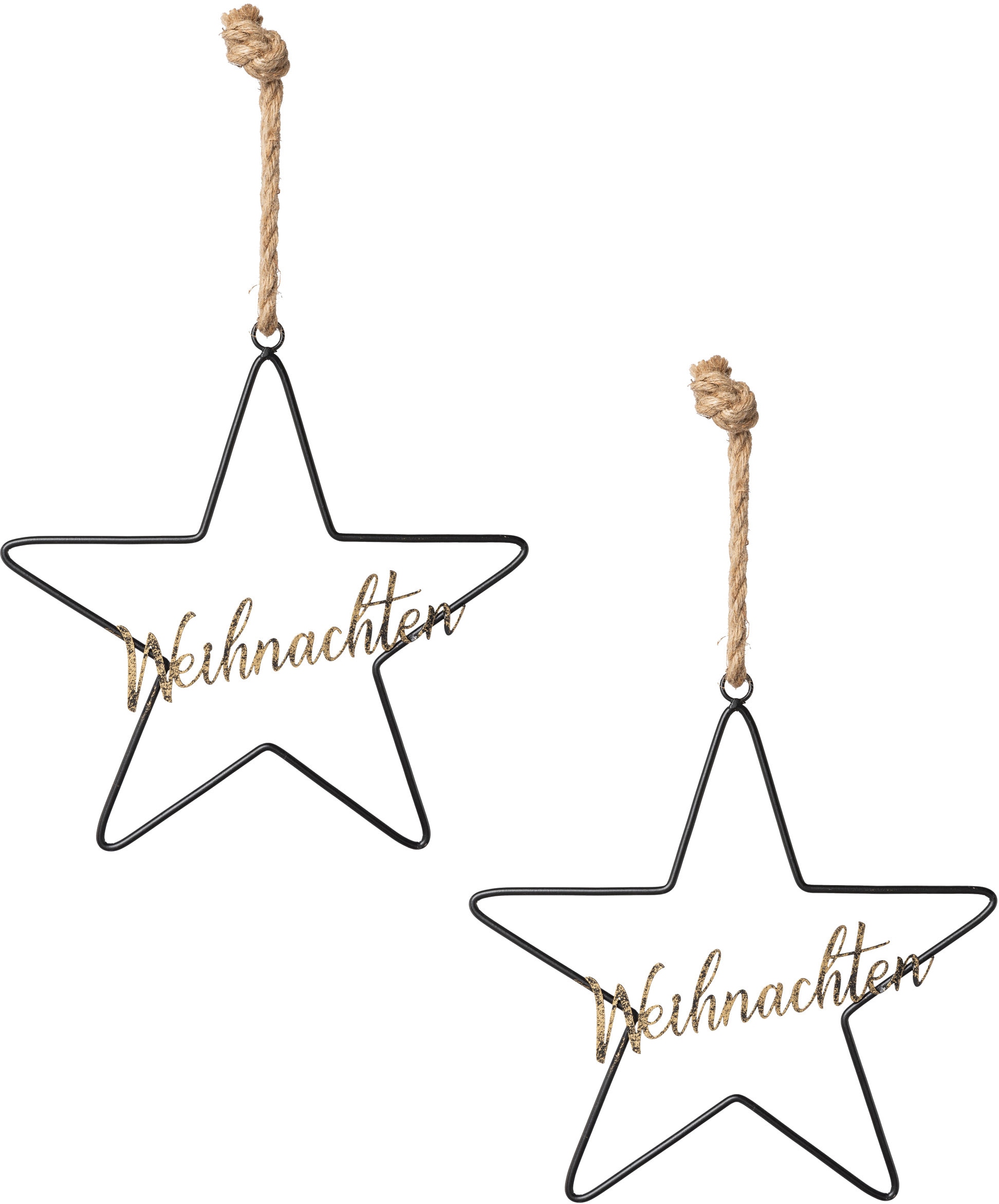 Creativ deco Dekohänger »Weihnachtsdeko« mit Glitzerschriftzug