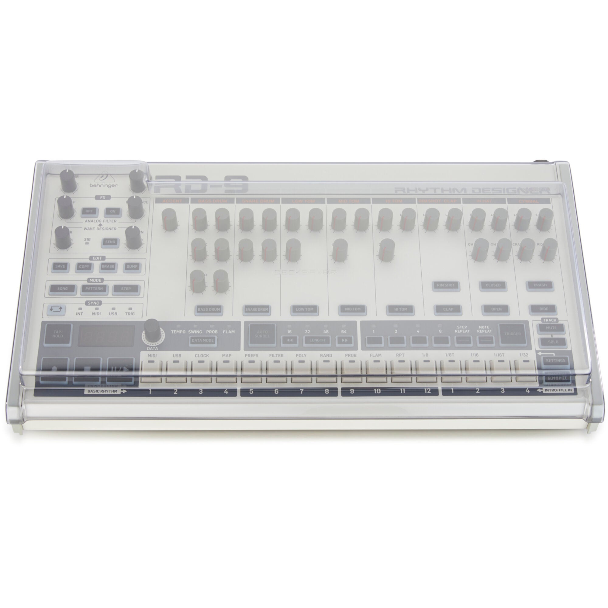 Decksaver stofkap voor Behringer RD-9