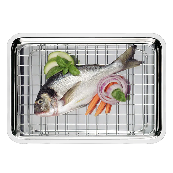 Plat à four Smart Grill 36 x 25 cm avec grille Inoxriv