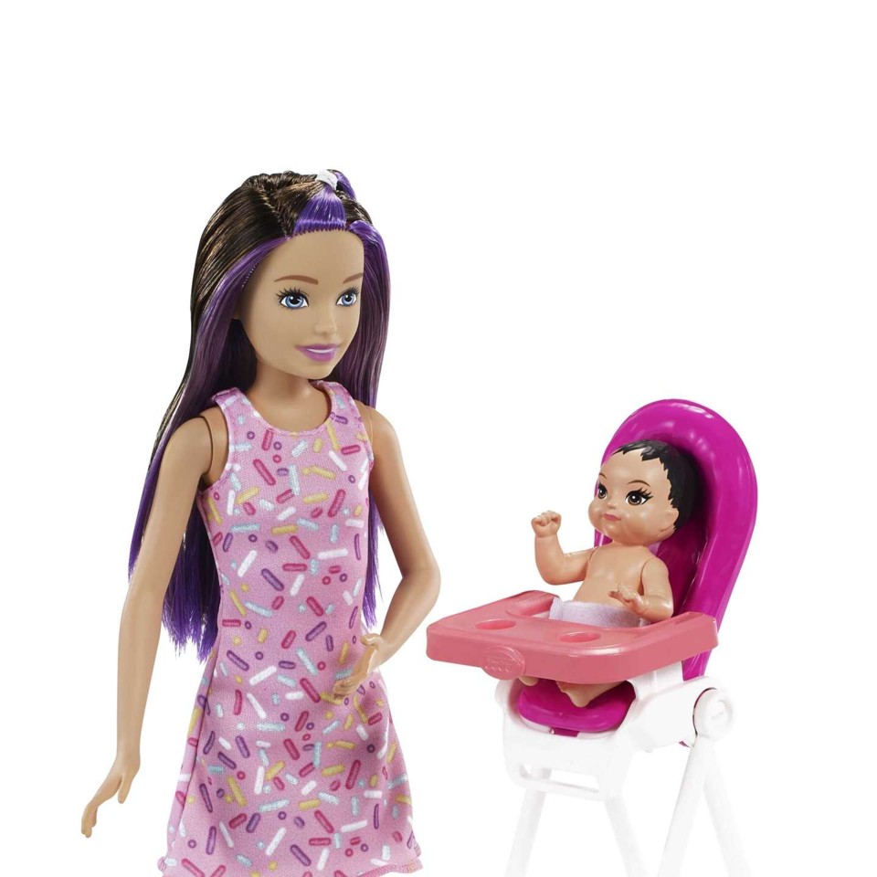 Barbie - Skipper Babysitters Doll and Playset - Feeding Chair 1 (GRP40)