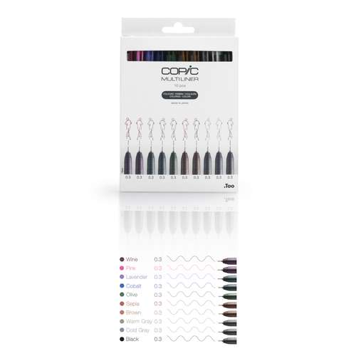 COPIC® Multiliner 10er-Set, farbig