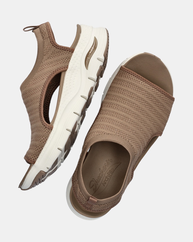 Skechers Arch Fit Darling Days Sandalen  - taupe