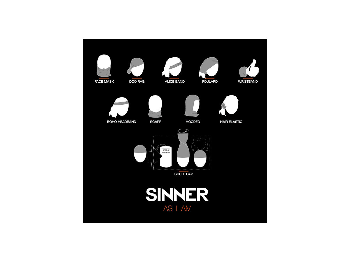 Sinner Fleece unisex bandana - Green