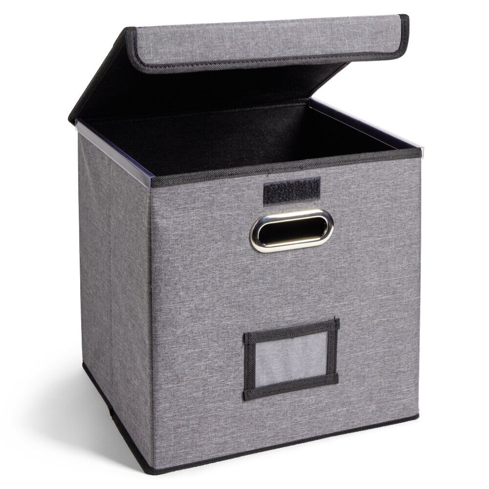 Porte document Box Cube textile 31x29x31cm