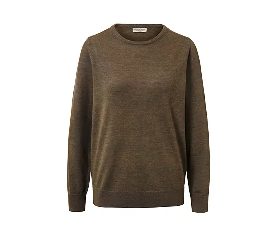 Pullover aus Merinowolle, khaki