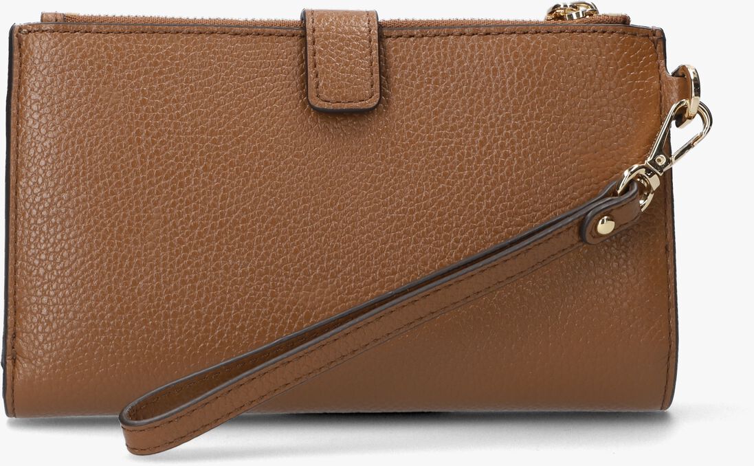 MICHAEL KORS cognac michael kors portemonnee dblzp wristlet