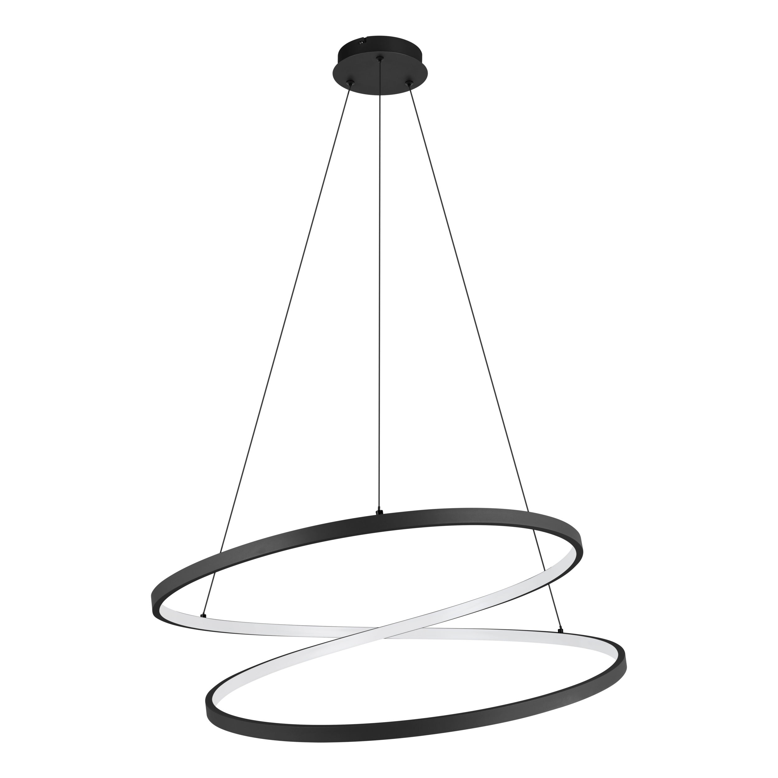 EGLO Ruotale Hanglamp - LED - Ã 70 cm - Zwart