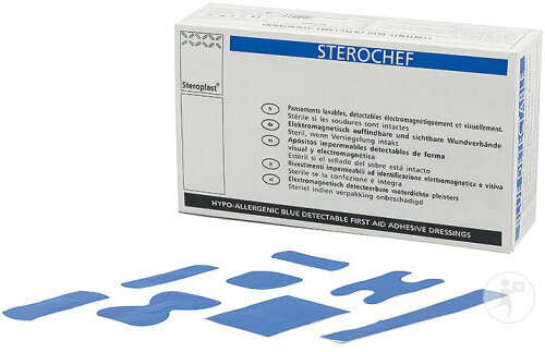 Pansements Bleu Assortiment 100 Pièces