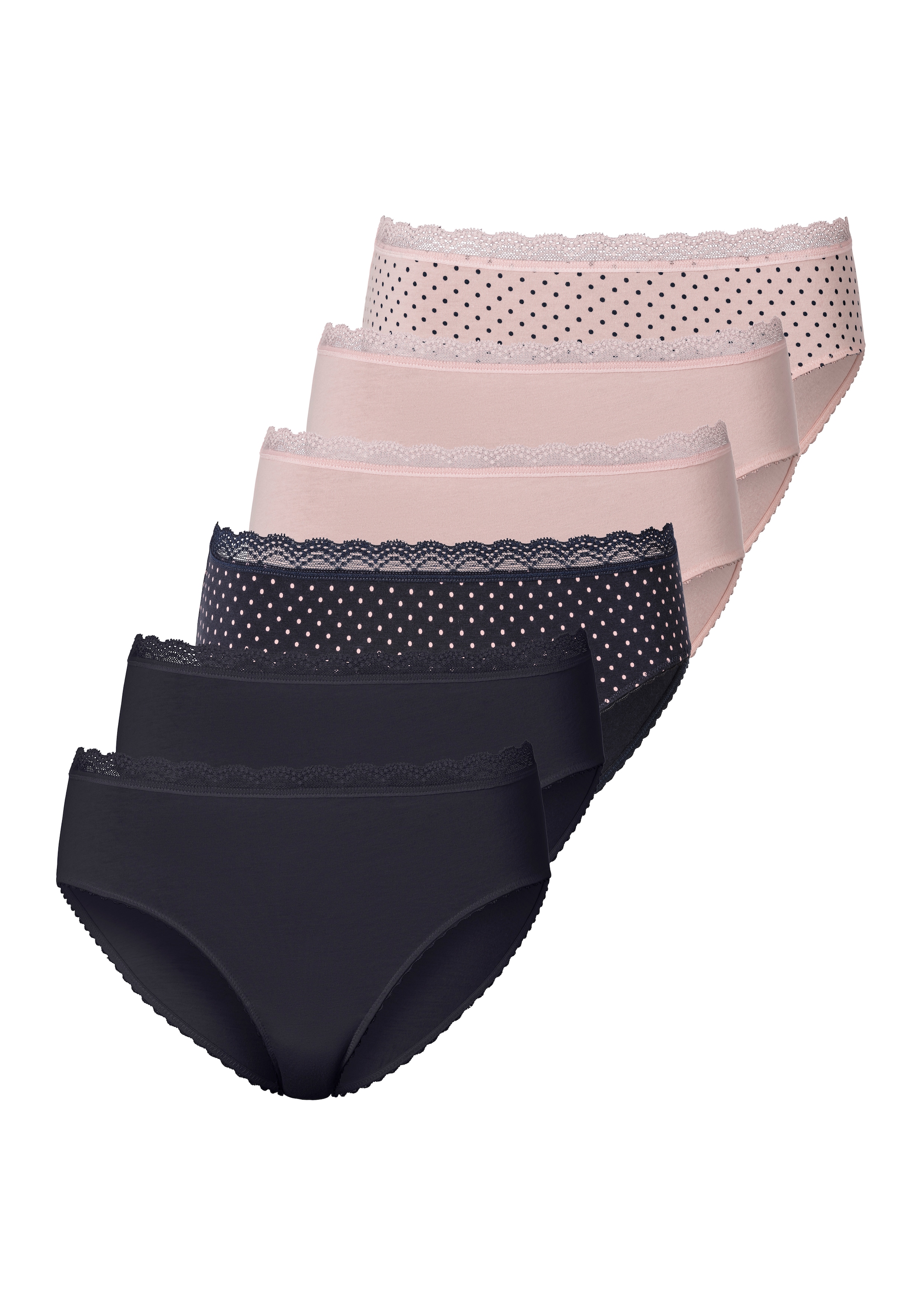Vivance Jazz-Pants Slips, 6 Stk. angenehm elastische Qualität