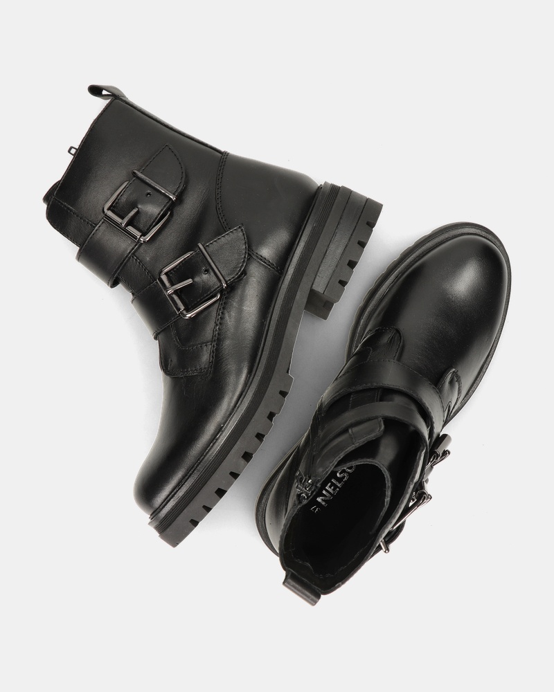 Nelson Bikerboots  - zwart