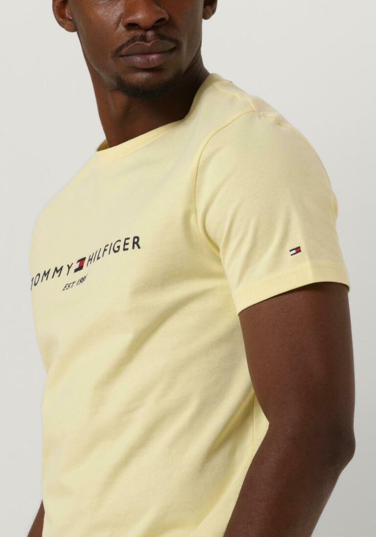 TOMMY HILFIGER gele tommy hilfiger t-shirt tommy logo tee