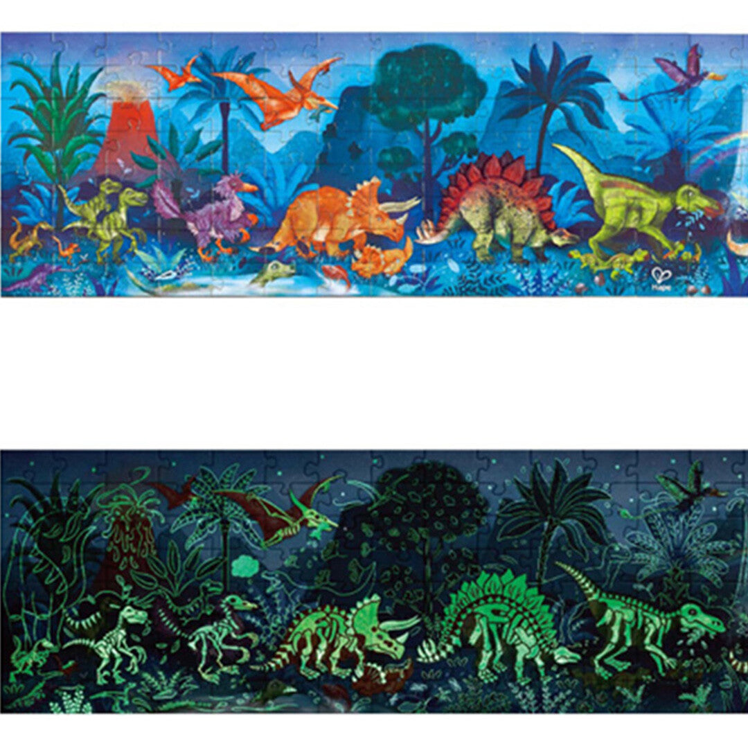 Hape puzzel dinosaurus glow in the dark - 1,5 m