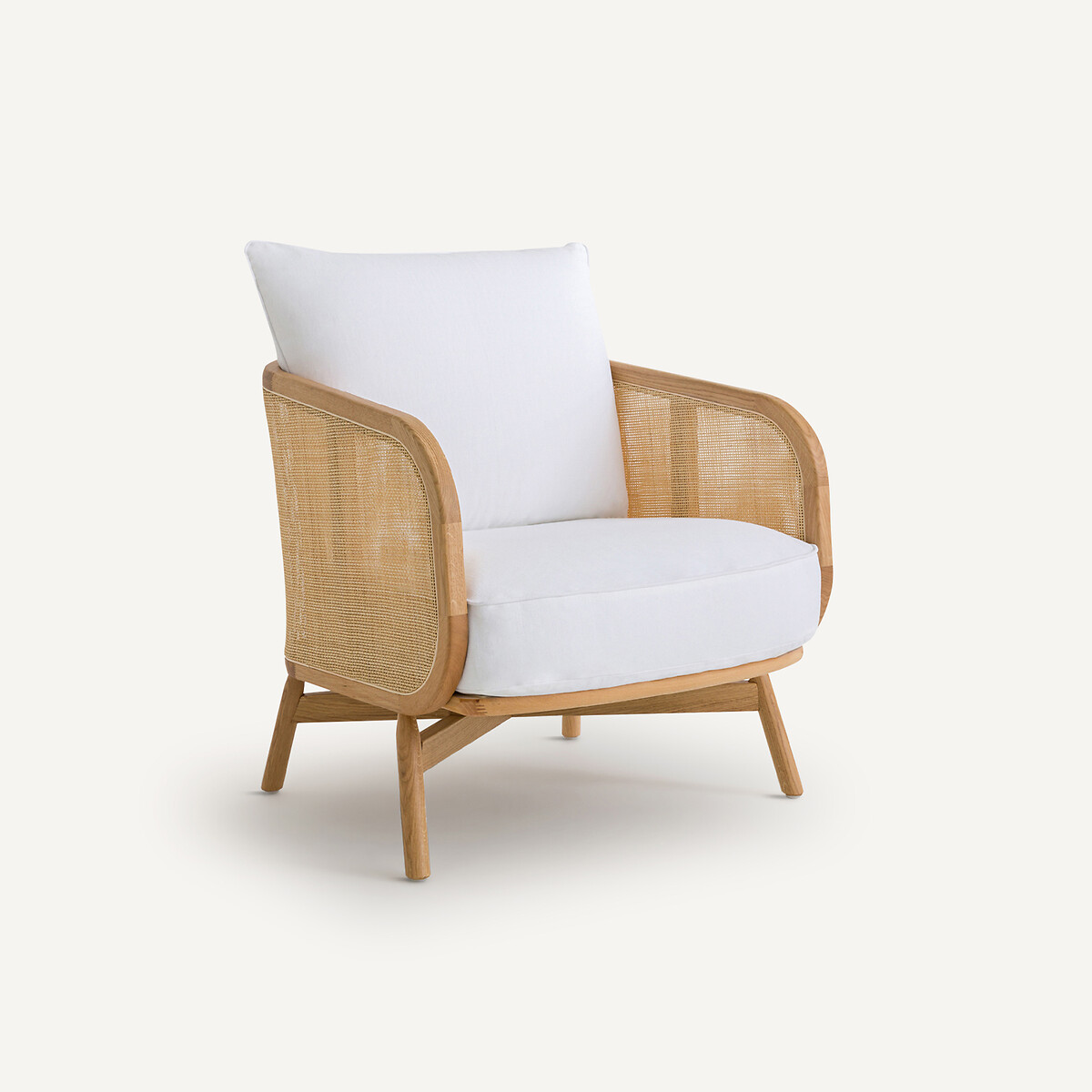 AM.PM<br>Poltrona Cornelius em algodão/linho, design de E. Gallina