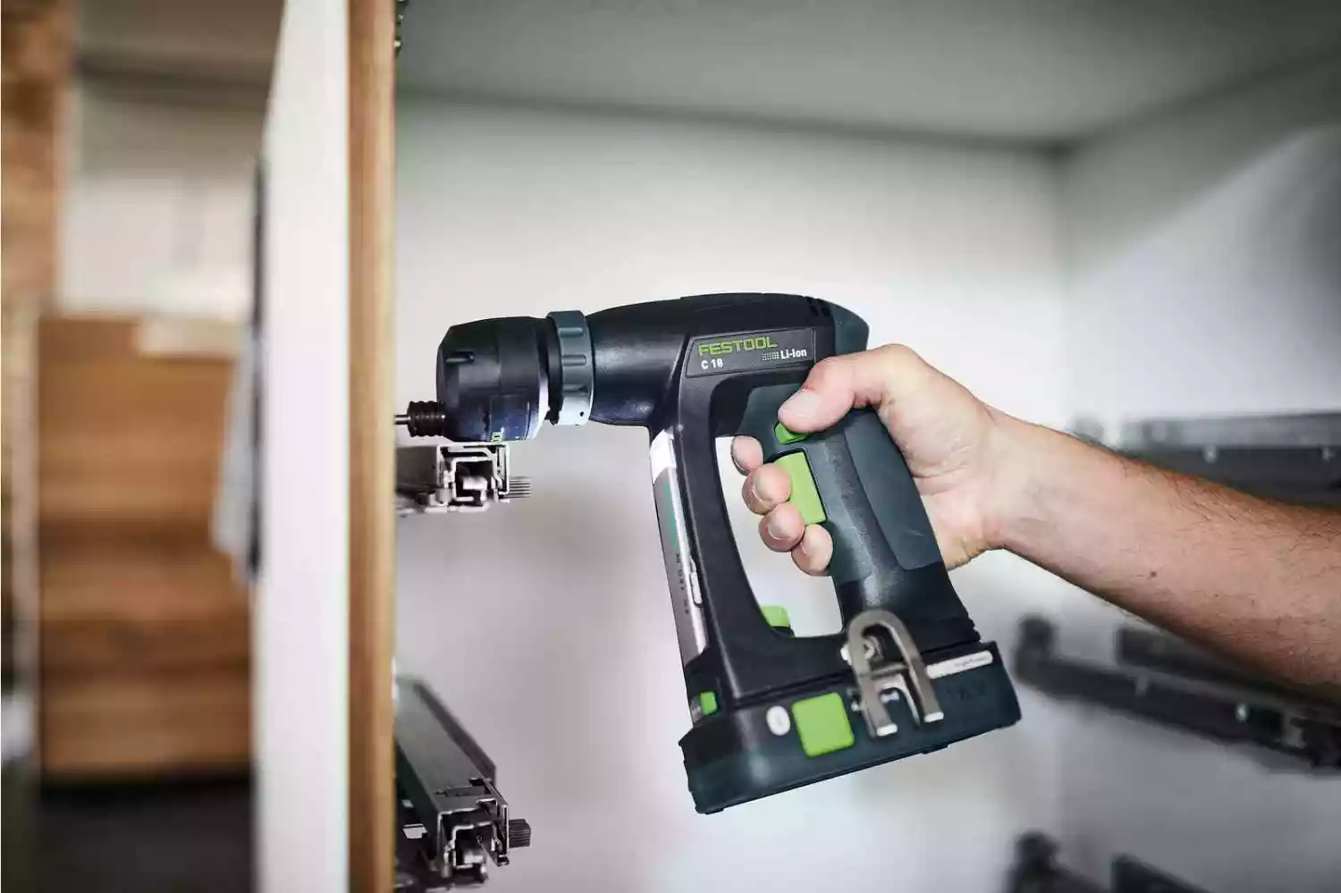 Festool C 18 HPC 4,0 I-Set 18V Li-Ion accu schroefboormachine set (2x 4,0Ah) in systainer - 45Nm