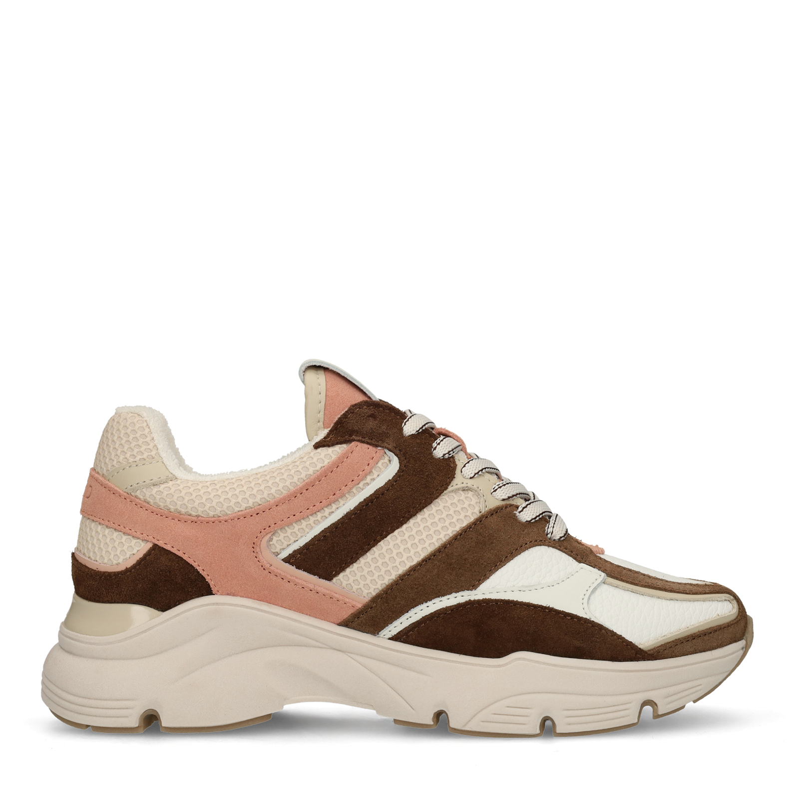 Bruine leren sneakers
