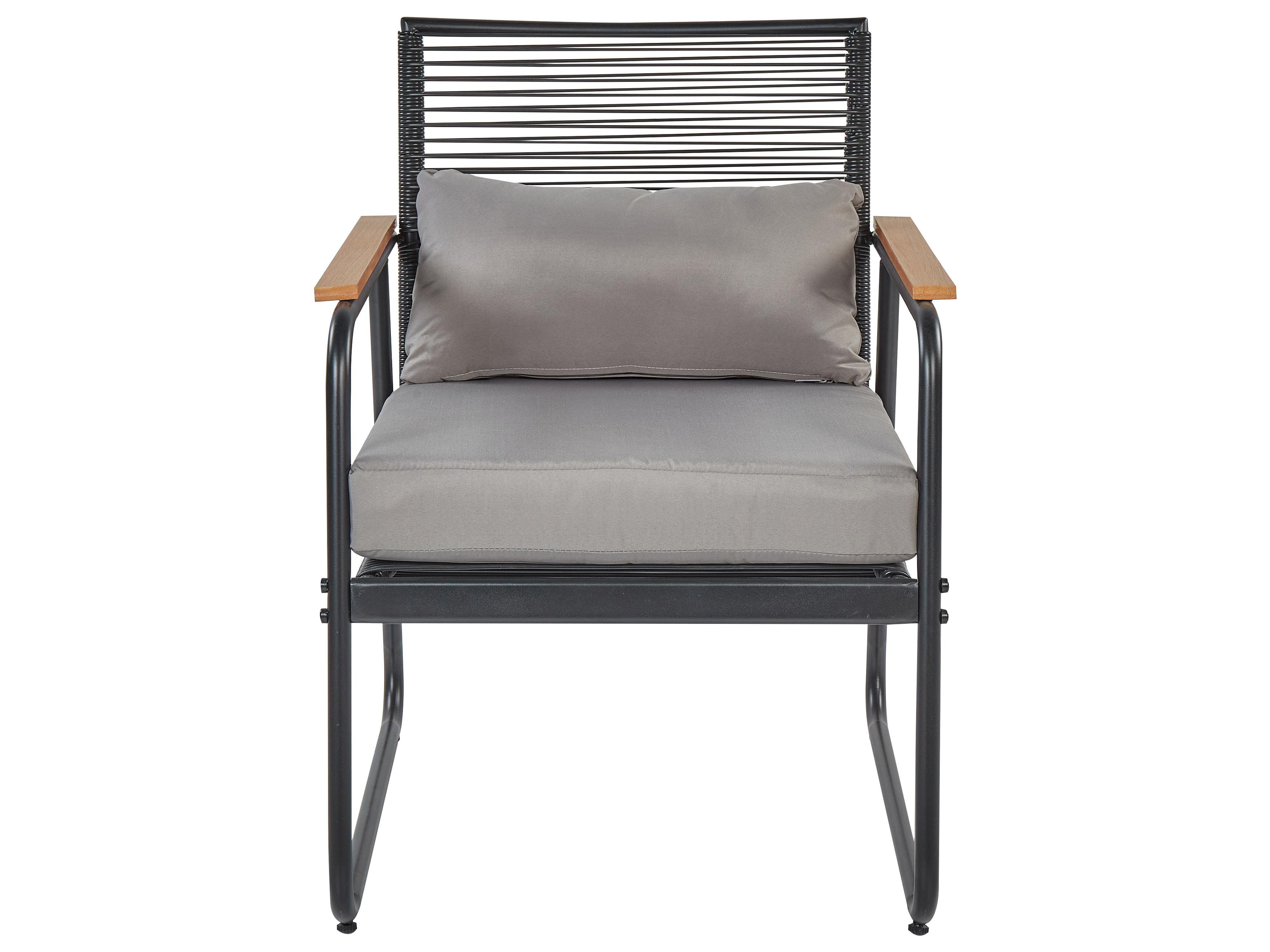 Loungeset met tafel 4-zits POMONTE Metaal Zwart