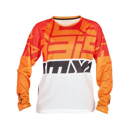 Maillot cross Acerbis MX J-WINDY FOUR KID VENTED - Orange / Blanc