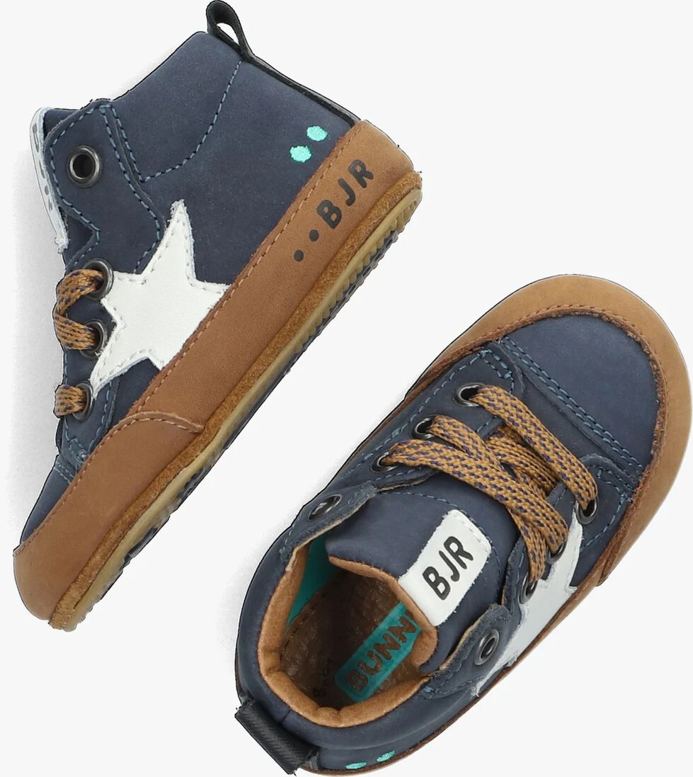 BUNNIESJR blauwe bunniesjr lage sneakers zilke zacht