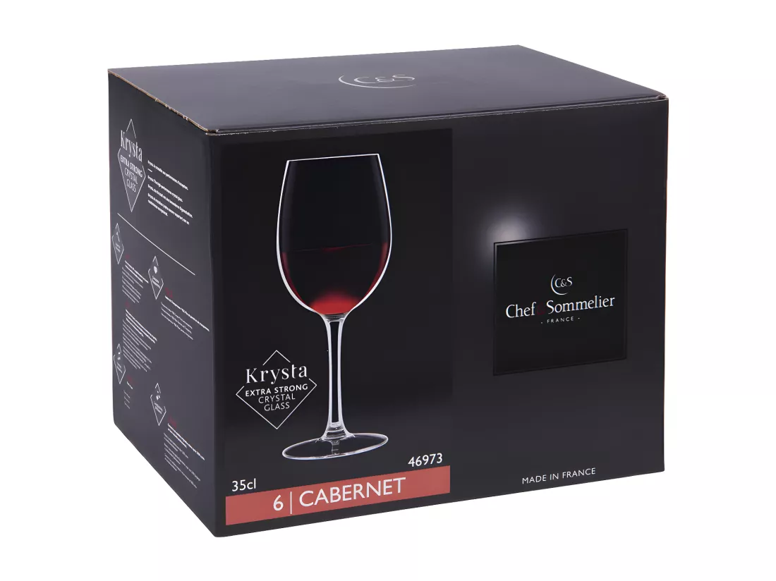 Cabernet Tulipe - 6 verres à pied 35cl