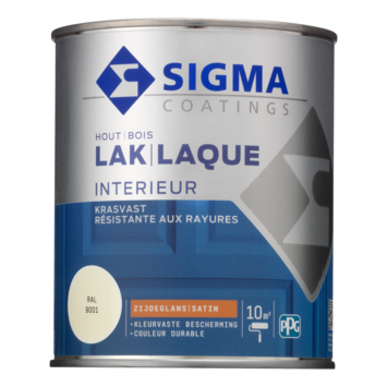 Sigma Interieur binnenlak zijdeglans RAL 9001 crème wit 750 ml