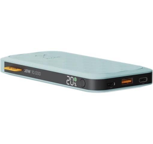 Powerbank FS5102U 10000 mAh, Türkis2x USB-C, 1x USB-A Fuel Series Teal Blue