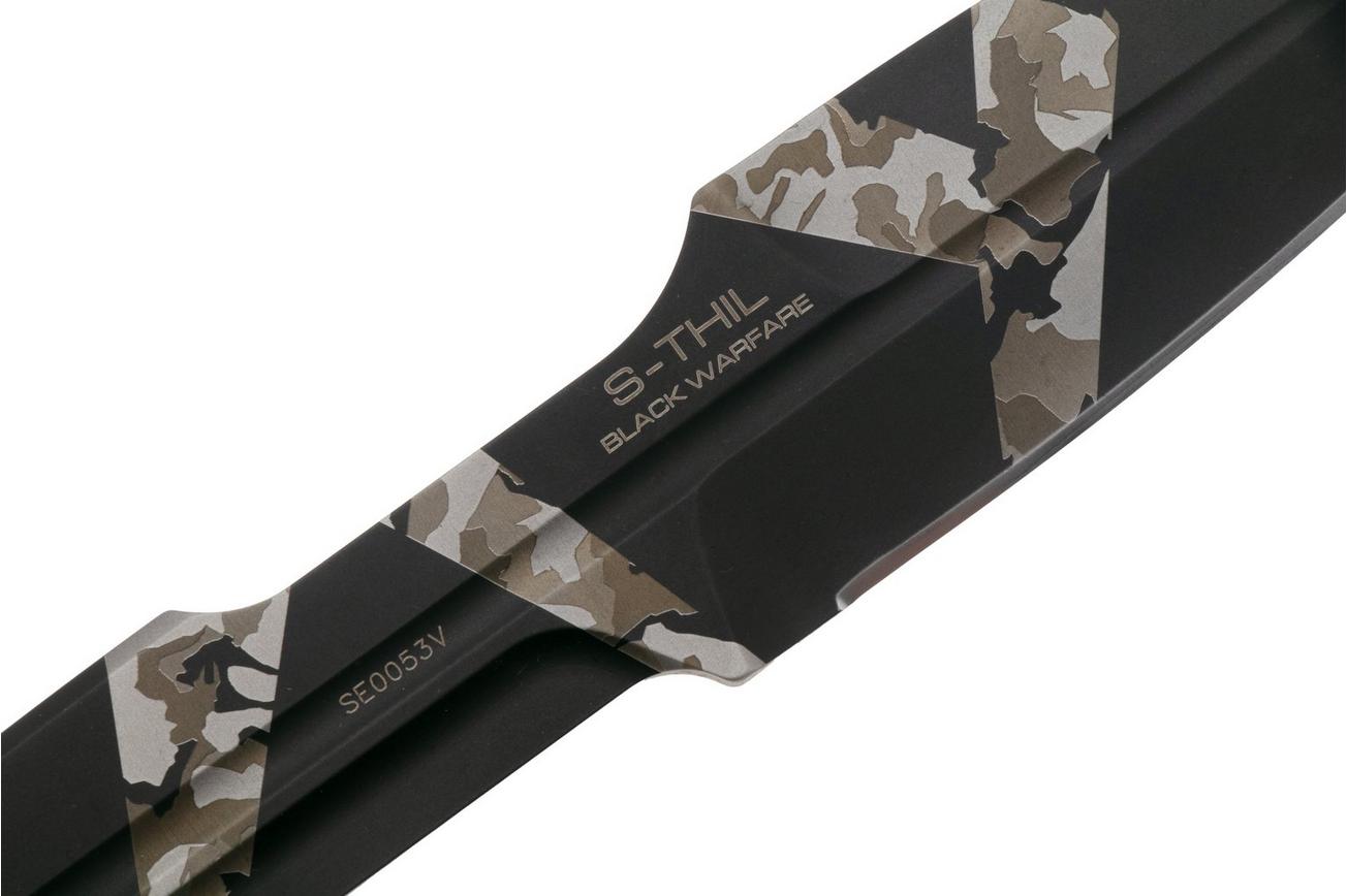 Extrema Ratio S-Thil Black Warfare 04.1000.0223/BW/SE, vaststaand mes