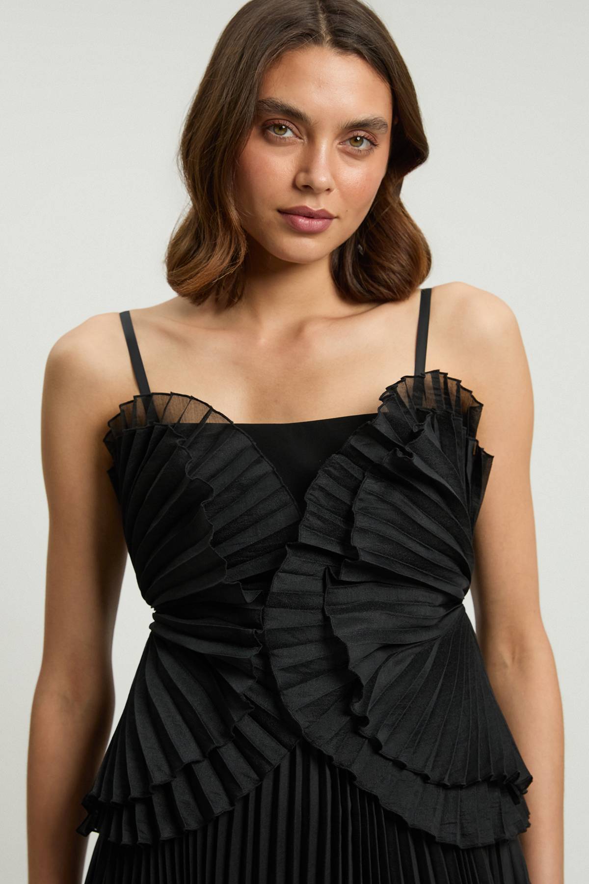 KarenMillen Robe Longue Plissée