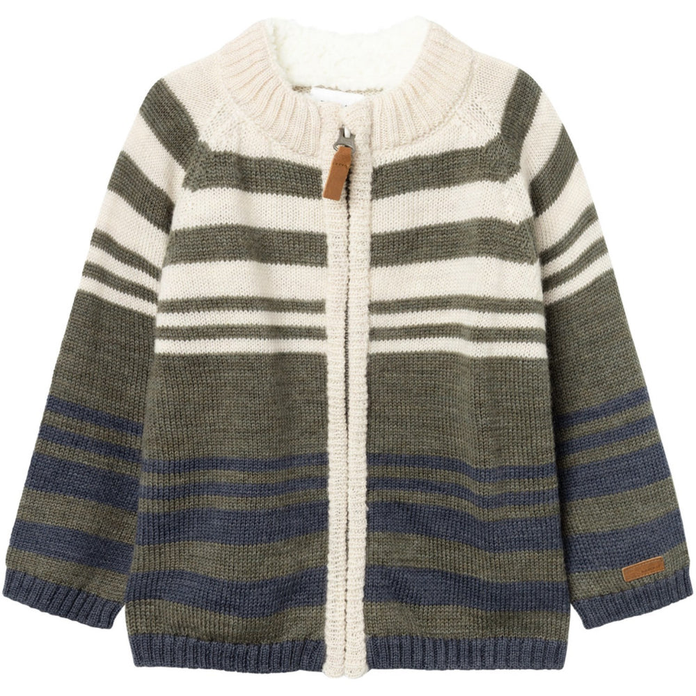 Køb Name It Mulled Basil Wriss Uld Strik Cardigan
