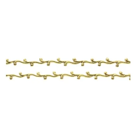 Knorr Prandell Wachsranke Zierstreifen Ranke Gold, 0,6 x 19 cm, 2 Stück
