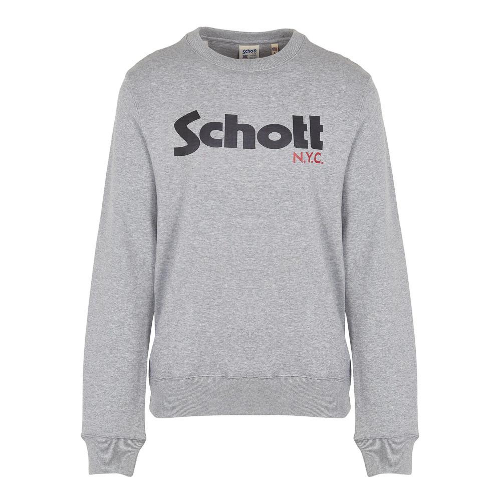 Schott Sweat Gris Femme Schott Ginger1