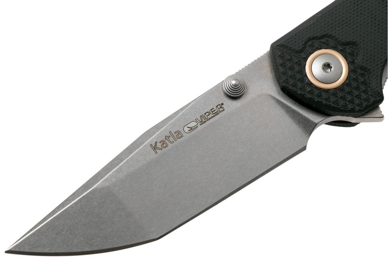 Viper Katla V5982GB3D Stonewashed, 3D Black G10 zakmes, Jesper Voxnaes design