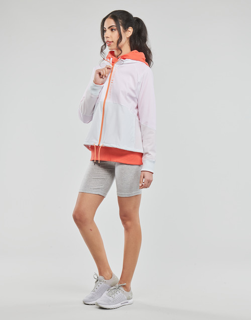 Under Armour - WOVEN FZ JACKET - Blanc / Gris / Orange