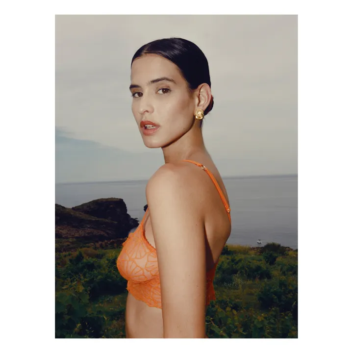 Icone Soutien-Gorge Paola Broderies | Orange