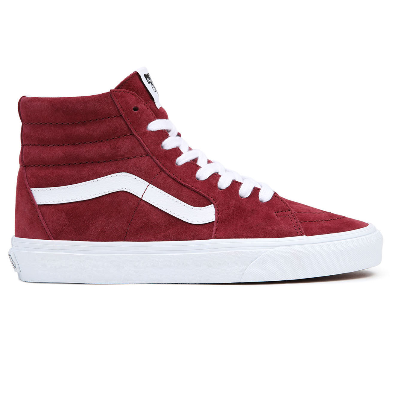 Vans Sneakers en Velours de Cuir SK8-Hi bordeaux