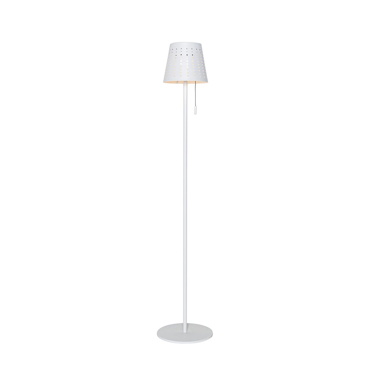 Buiten staande lamp, wit, inclusief 3-traps dimbare LED, op zonne-energie - Ferre
