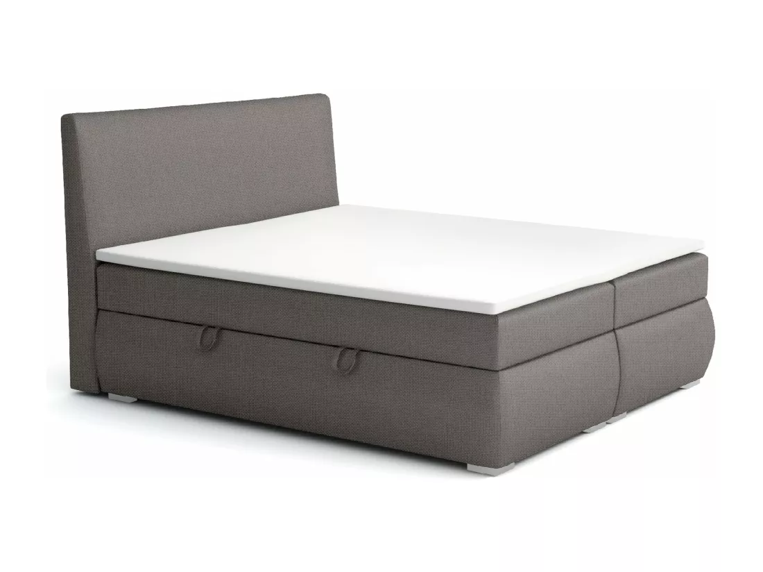 LIT BOXSPRING avec tiroirs de rangement Buffalo 180x200 cm, Lux 06 (Gris)