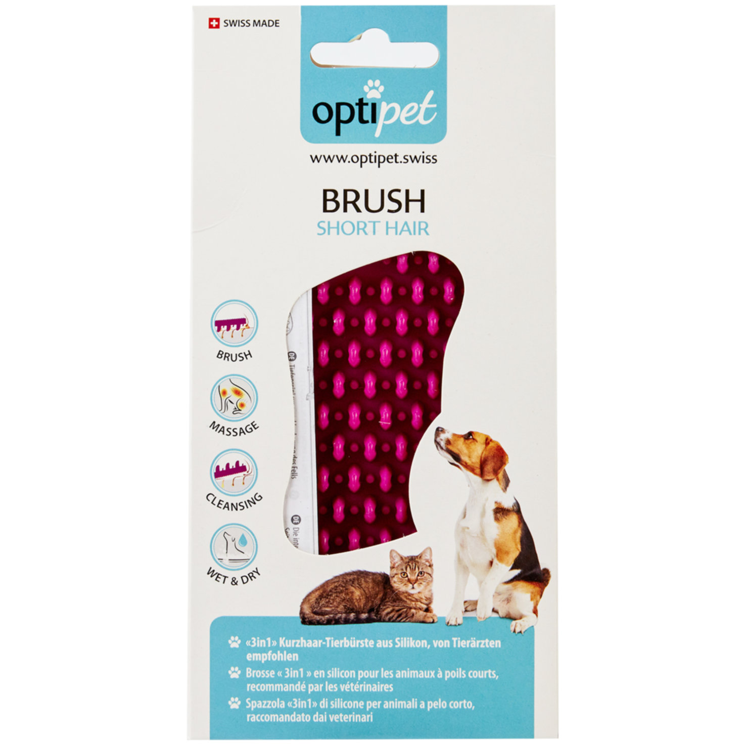 OptiPet Bürste für Kurzhaar