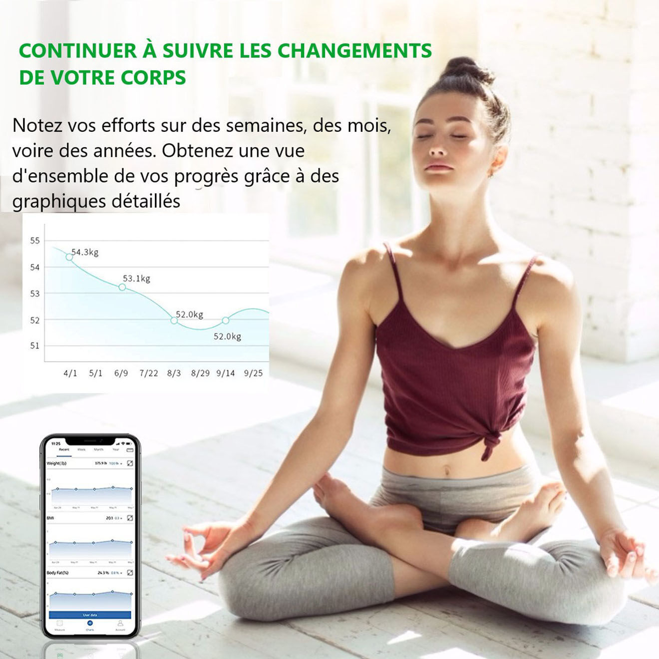 Paloma Beauties Balance numérique bluetooth à piles blanche