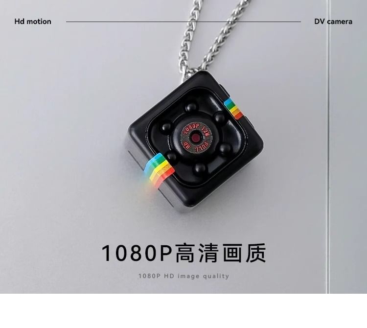 Miumi - Set van 6: HD Mini Camera Ketting + Kaartlezer + Datakabel + Houder + Bevestigingsclip + 8GB Geheugenkaart