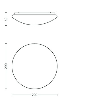 Philips plafondlamp Twirly LED 12W wit