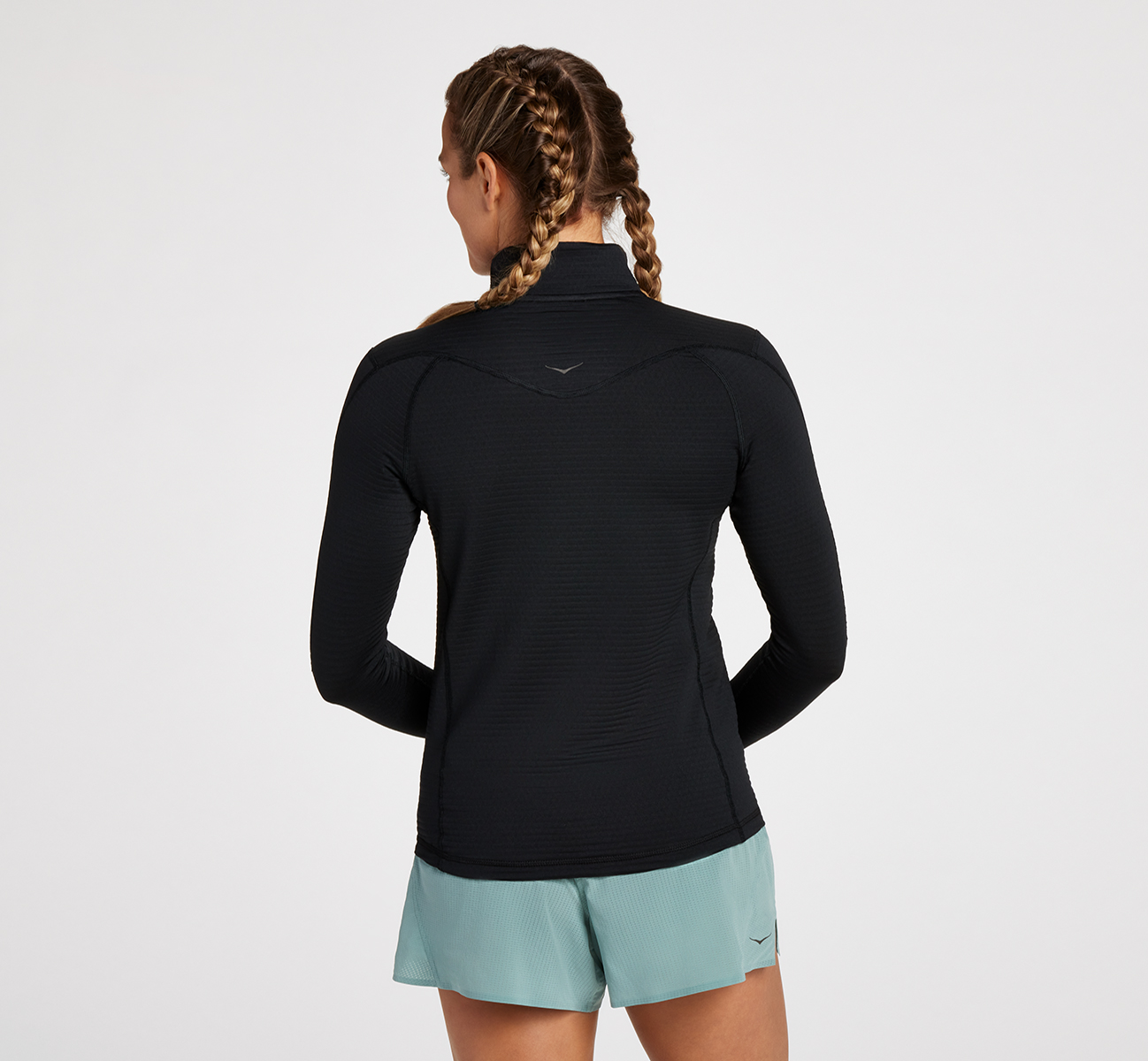 Half Zip Dame Black