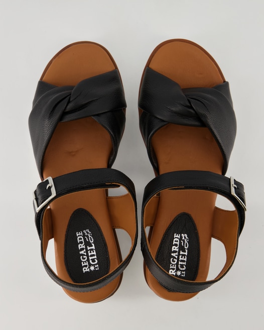 Regarde Le Ciel Peggy 05 Sandalen in Schwarz