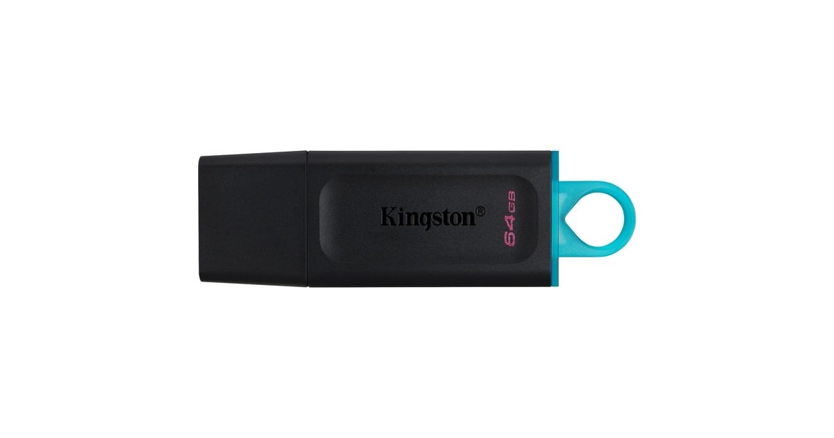 KingstonDataTraveler Exodia 64 GB usb-stick  (Zwart/turquoise, DTX/64GB)