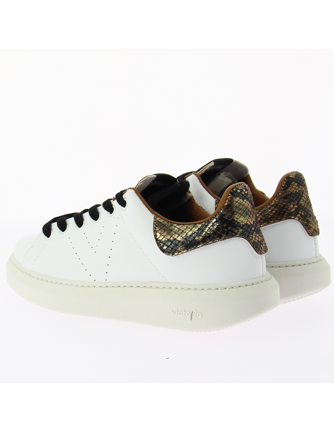 victoria Baskets de ville femme milan efecto piel & serpiente