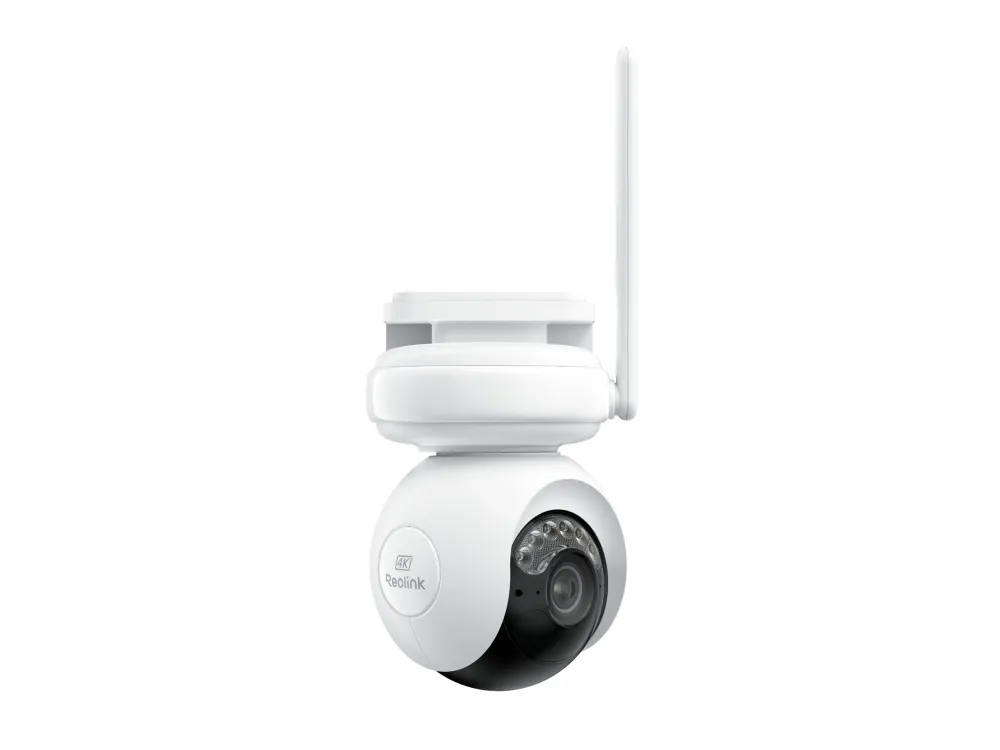 Reolink Altas PT Ultra - Netværksovervågningskamera - panonering / hældningsvinkel - kanontårn - udendørs - vejrbestandig - farve (Dag/nat) - 8 MP - 3840 x 2160 - 4K - fast brændvidde - audio - trådløs - WiFi - 802.11ax, Bluetooth 5.0 - H.264, H.265