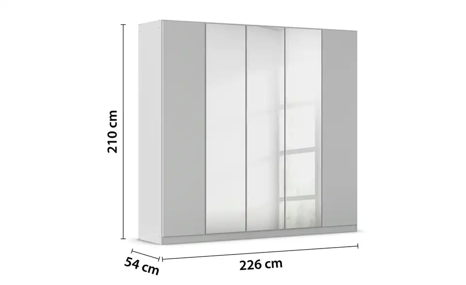 Falttürenschrank 226 cm 5 Stück