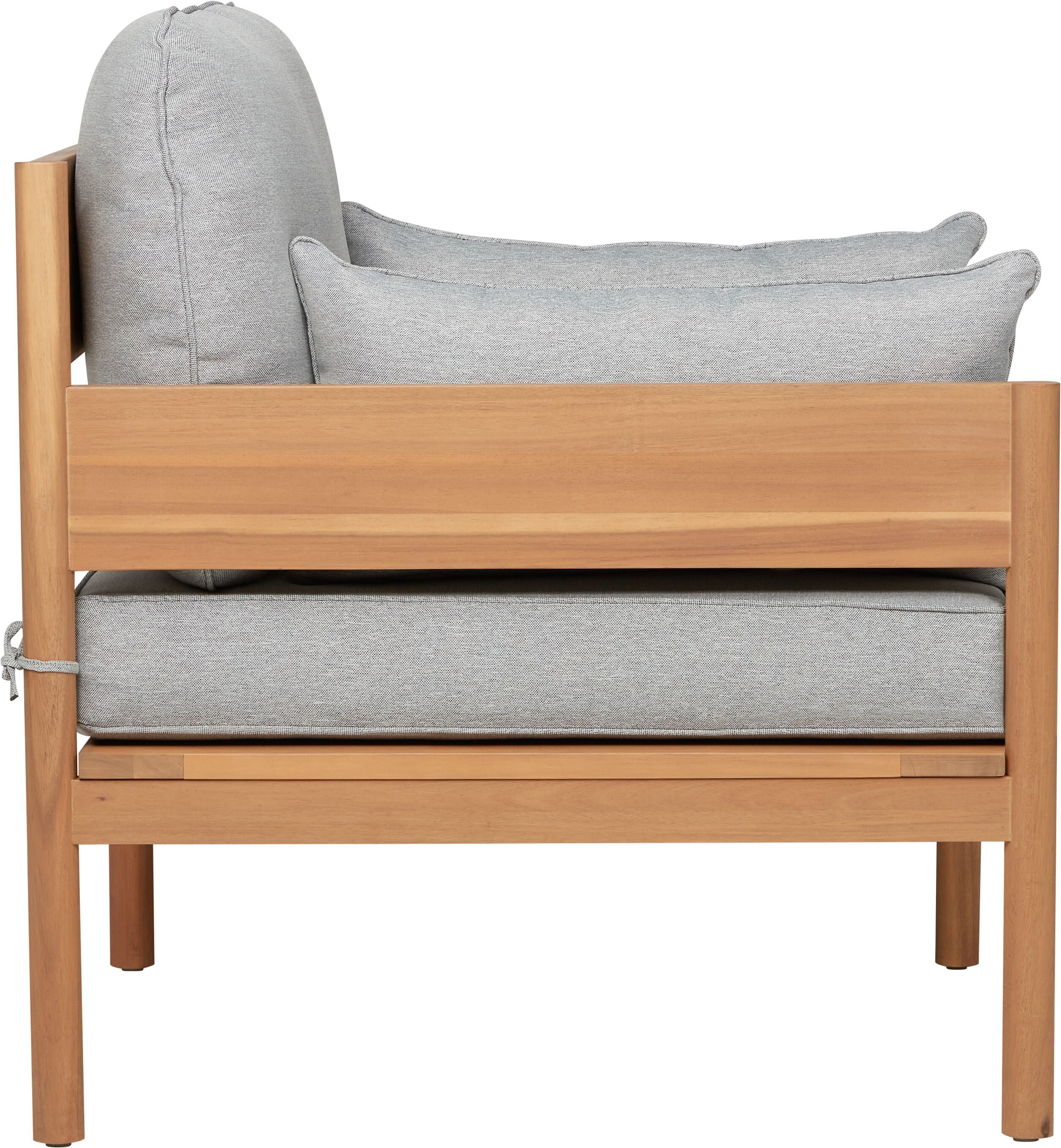 SANTA CRUZ Loungesessel - Grau / B: 79.0 cm x T: 79.0 cm x H: 75.0 cm