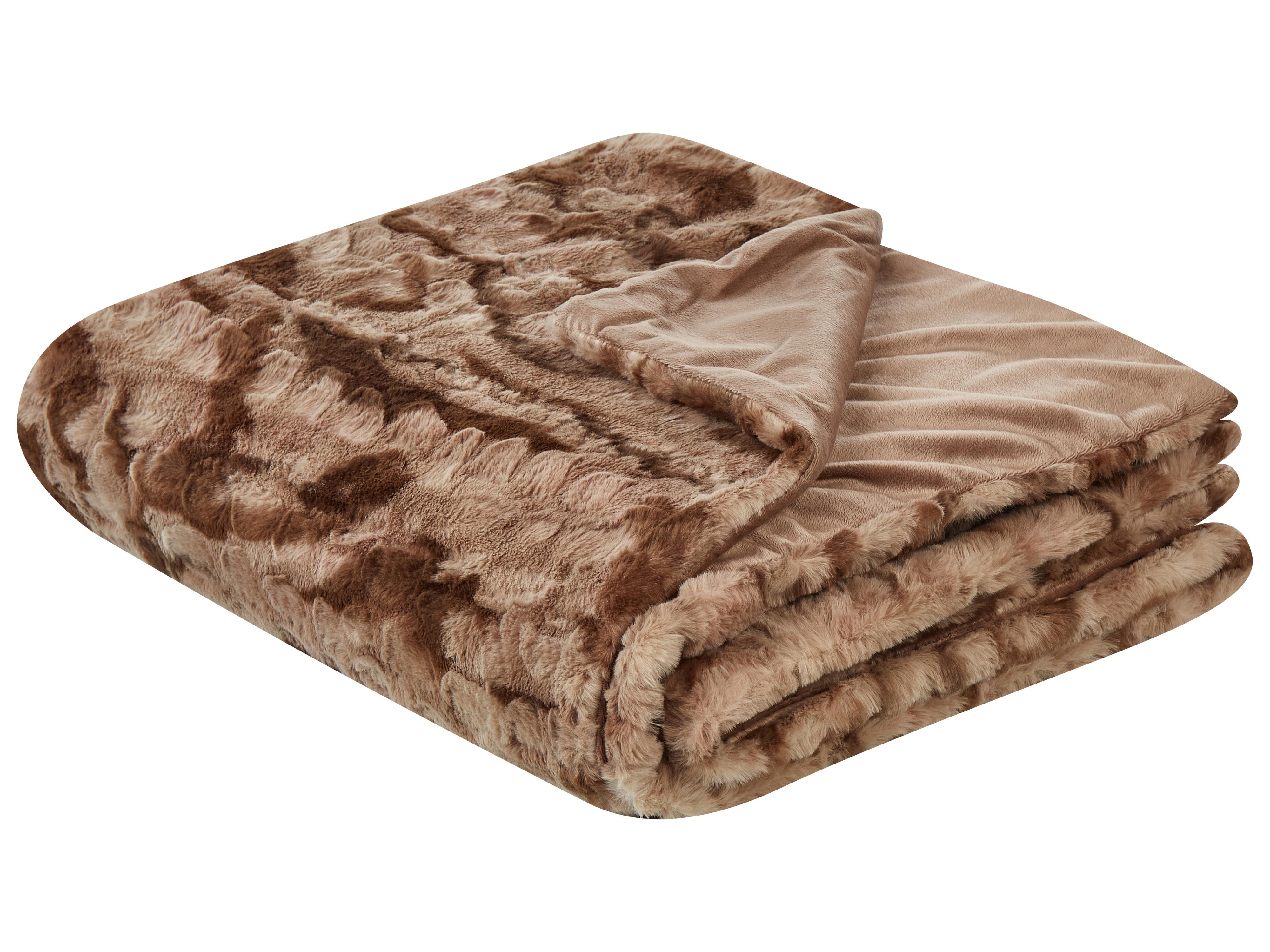 Plaid BAKIRA Nepbont 150 x 200 cm Bruin