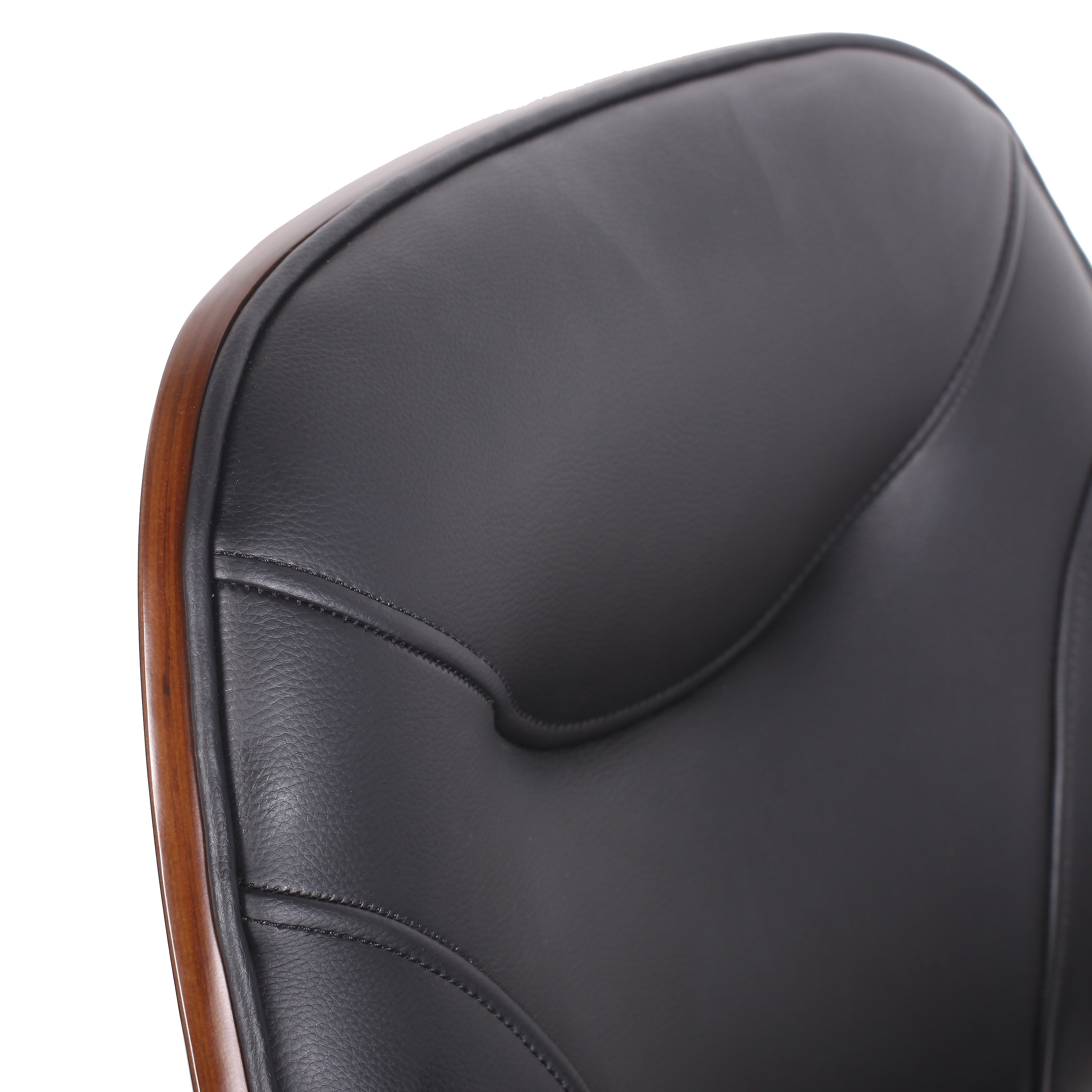 Bürostuhl Leder GATSBY braun/schwarz